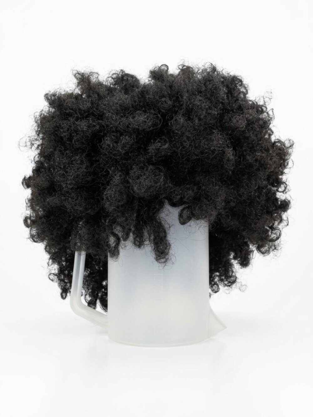 Short Black Curly Synthetic Afro Wig 70s Disco Cosplay - Halloween costume